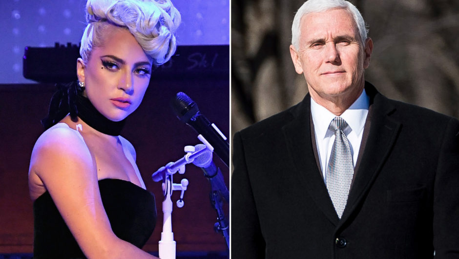 Lady Gaga pummels Mike Pence amid Las Vegas performance