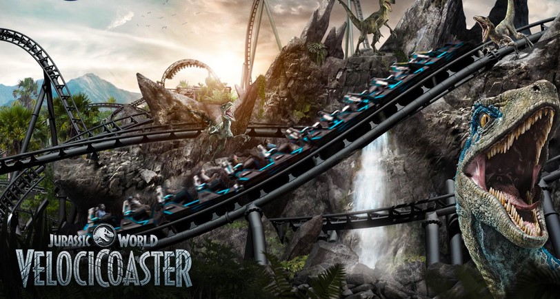 Universal Studios unveiled the Jurassic World VelociCoaster roller coaster