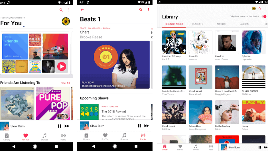 Apple Music for Android- Beats iOS to Crossfade