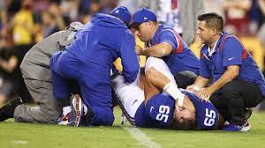 Giants hostile lineman Nick Gates endures leg crack in first quarter versus Washington