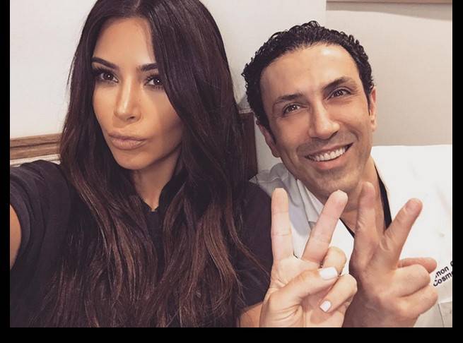 Kim Kardashian and Dr. Simon Ourian