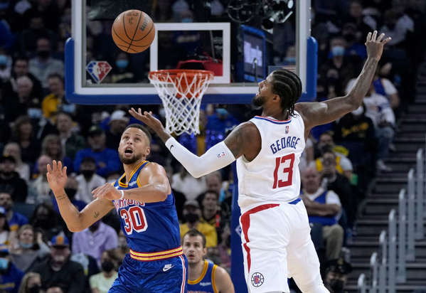 Paul George’s rubbish talk against Steph Curry misfires with late three in Warriors-Clippers