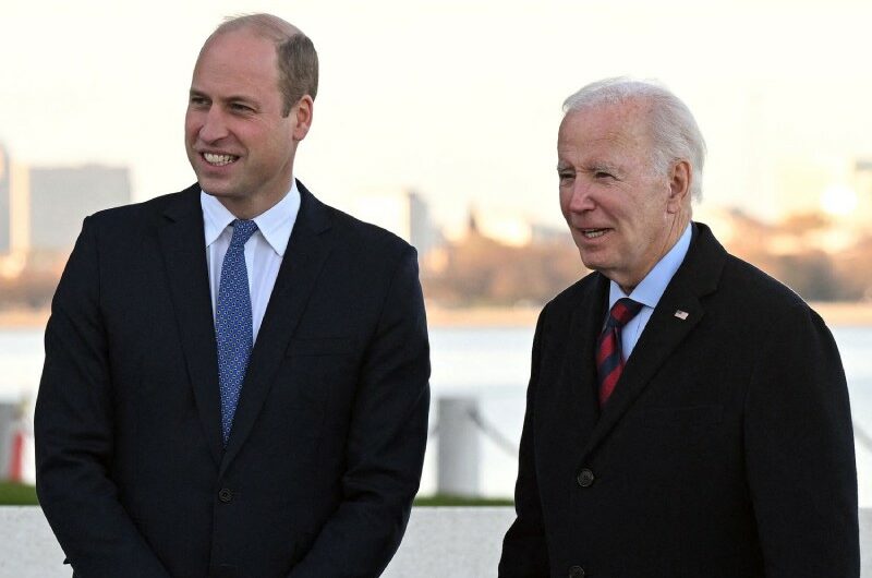 President Joe Biden meets with the Prince of Wales in Boston
