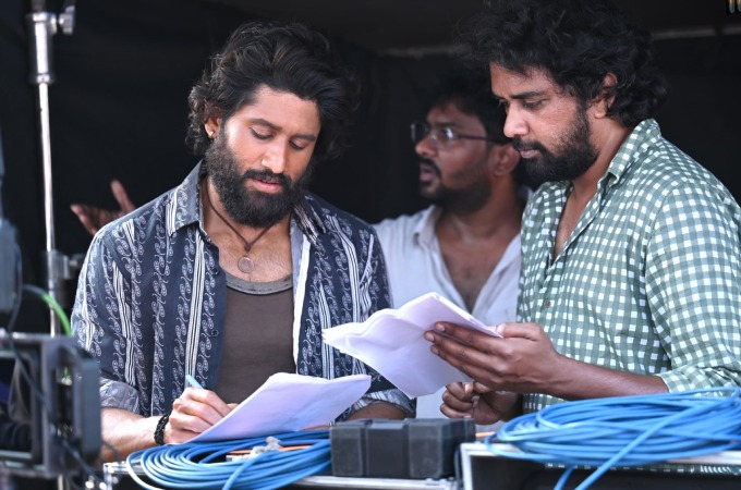 Thandel Shoot Diaries features Sai Pallavi and Naga Chaitanya in Hyderabad