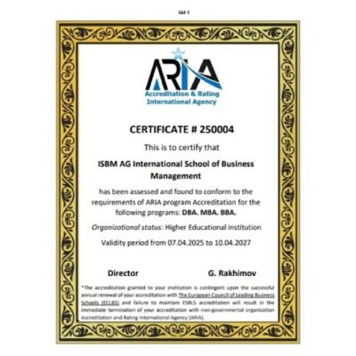 ARIA Awards Prestigious Accreditation to Swiss International University (SIU)